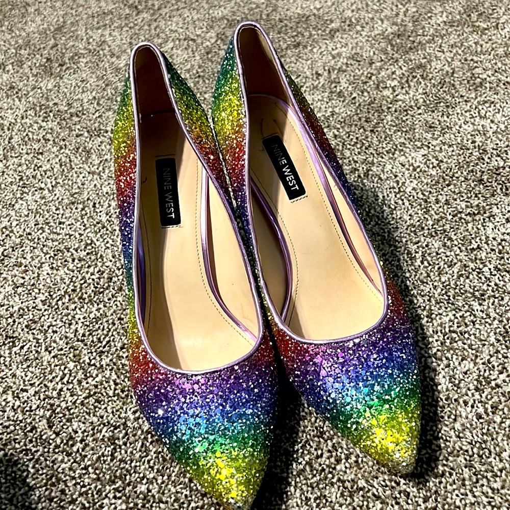 Rainbow heels